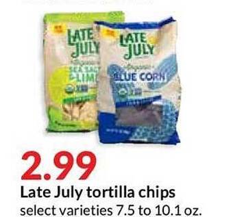Hy-Vee Late July Tortilla Chips offer