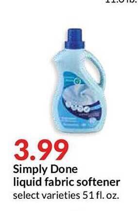 Hy-Vee Simply Done Liquid Fabric Softener offer