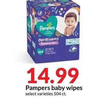 Hy-Vee Pampers Baby Wipes offer