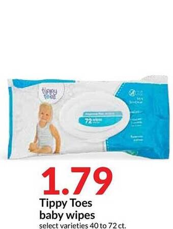 Hy-Vee Tippy Toes Baby Wipes offer