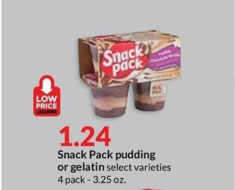 Hy-Vee Snack Pack Pudding Or Gelatin offer