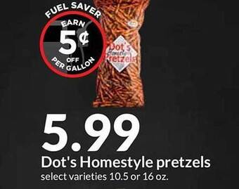 Hy-Vee Dot's Homestyle Pretzels offer