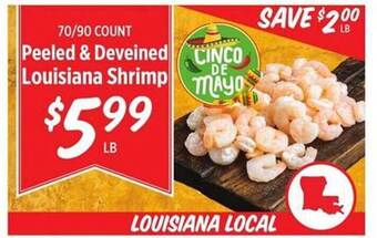 Rouses Peeled & Deveined Louisiana Shrimp offer