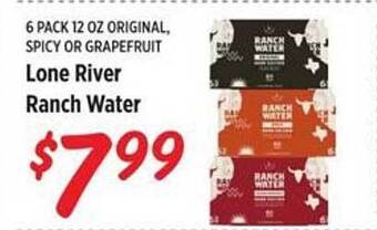 Rouses Lone River Ranch Water offer