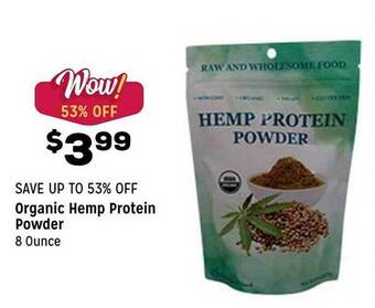 Grocery Outlet Organic Hemp Protein Powder offer