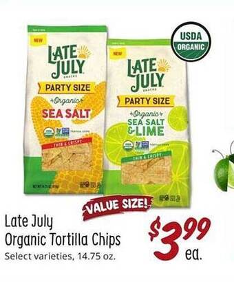Sprouts Farmers Market Late July Organic Tortilla Chips offer