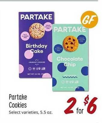 Sprouts Farmers Market Partake Cookies offer