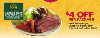 Grocery Outlet American BBQ Company Corned Beef Brisket Flat Cut offer