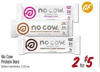 Sprouts Farmers Market No Cow Protein Bars offer