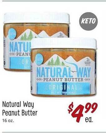 Sprouts Farmers Market Natural Way Peanut Butter offer