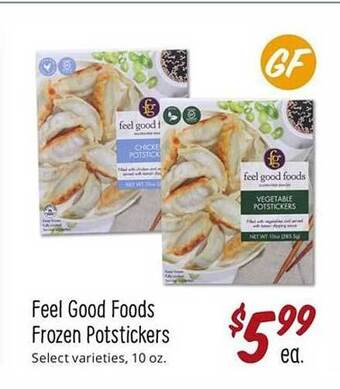 Sprouts Farmers Market Feel Good Foods Frozen Potstickers offer