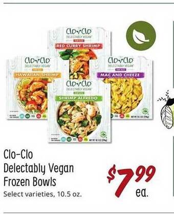 Sprouts Farmers Market Clo-Clo Delectably Vegan Frozen Bowls offer