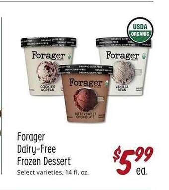 Sprouts Farmers Market Forager Dairy-Free Frozen Dessert offer