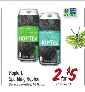 Sprouts Farmers Market Hoplark Sparkling HopTea offer