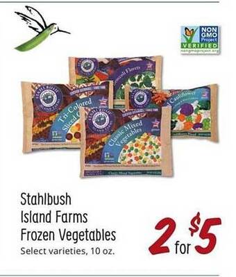 Sprouts Farmers Market Stahlbush Island Farms Frozen Vegetables offer