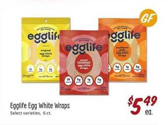 Sprouts Farmers Market Egglife Egg White Wraps offer