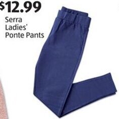 Aldi Serra Ladies' Ponte Pants offer