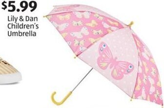 Aldi Lily & Dan Children's Umbrella offer