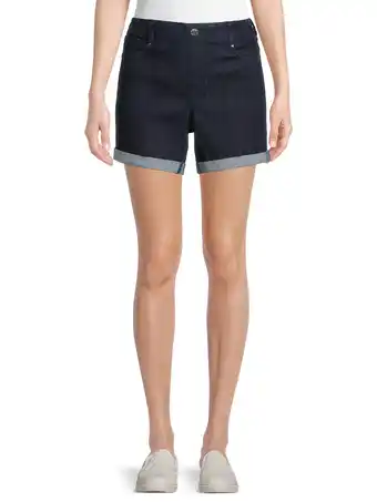 Walmart Time and Tru Women's Pull-On Denim Shorts offer