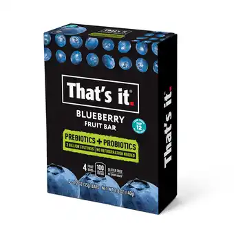 Walmart That! Inventions Gluten-Free Probiotic Blueberry Fruit Snacks, 1.2 Oz, 4 Count offer