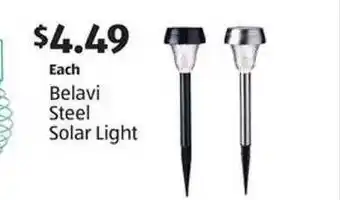 Aldi Belavi Steel Solar Light offer