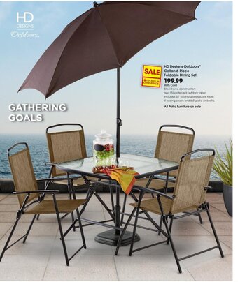 Kroger HD Designs Outdoors Callan 6-Piece Foldable Dining Set offer
