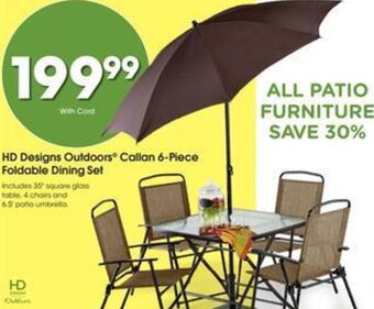 Kroger HD Designs Outdoors Callan 6-Piece Foldable Dining Set offer