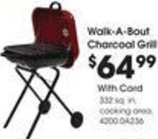Kroger Walk-A Bout Charcoal Grill offer