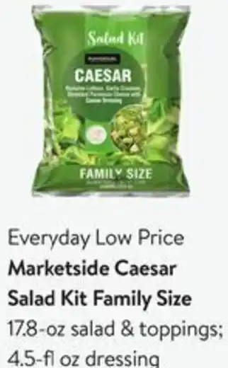 Walmart Marketside Caesar Salad Kit Family Size 17.8 oz. offer