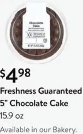 Freshness Guaranteed 5" Chocolate Cake 15.9 oz.
