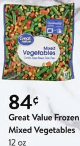 Walmart Great Value Frozen Mixed Vegetables 12 oz. offer