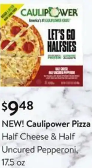 Walmart New! Caulipower Pizza 17.5 oz offer