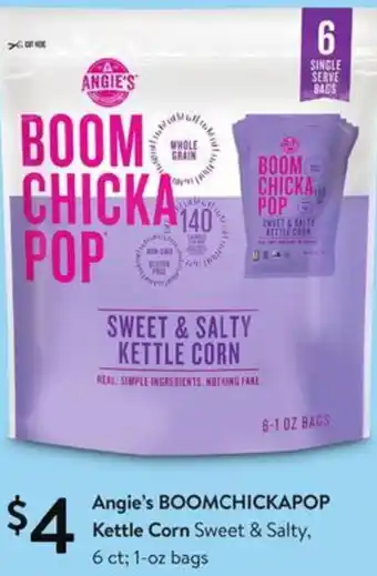 Walmart Angie's Boomchickapop Kettle Corn 1-oz offer
