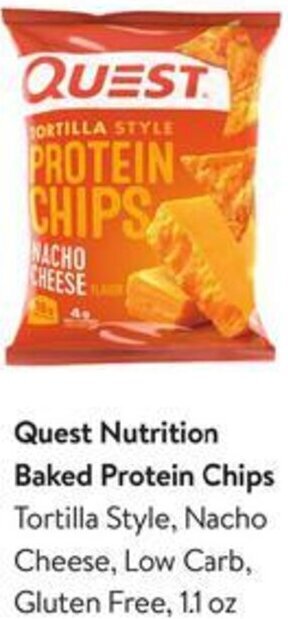 Walmart Quest Nutrition Baked Protein Chips 1.1 oz. offer