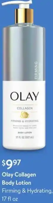 Walmart Olay Collagen Body Lotion 17 fl oz offer