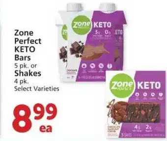 Albertsons Zone Perfect KETO Bars Or Shakes offer