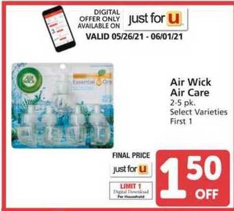 Albertsons Air Wick Air Care offer