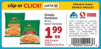 Albertsons Simply Potatoes offer