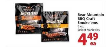 Albertsons Bear Mountain BBQ Craft Smoke'ems offer