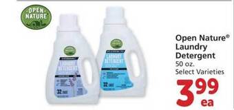 Albertsons Open Nature Laundry Detergent offer