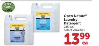Albertsons Open Nature Laundry Detergent offer