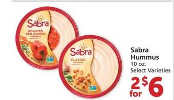 Albertsons Sabra Hummus offer