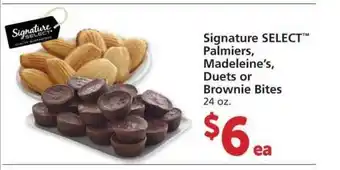 Albertsons Palmiers, Madeleine's, Duets Or Brownie Bites offer