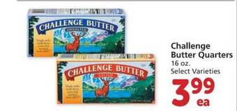 Albertsons Challenge Butter Quarters offer