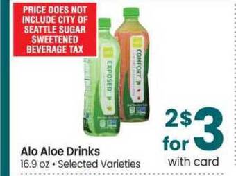 Safeway Alo Aloe Drinks offer