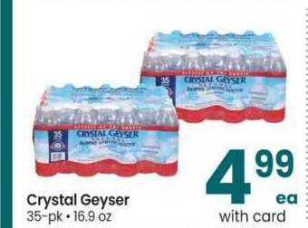 Safeway Crystal Geyser offer