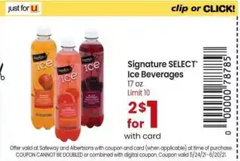 Safeway Ice Beverages offer