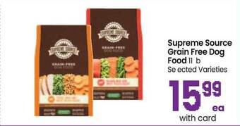 Safeway Supreme Source Grain Free Dog Food offer