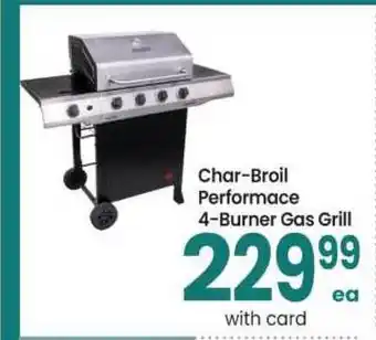 Safeway Char-Broil Performace 4-Burner Gas Grill offer