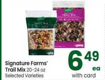 Safeway Signature Farms Trail Mix offer
